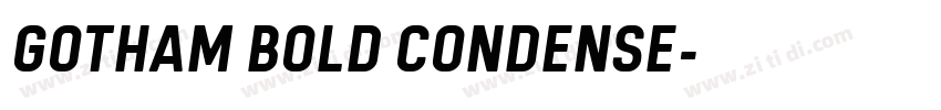 GOTHAM BOLD CONDENSE字体转换 GOTHAM BOLD CONDENSE字体转换